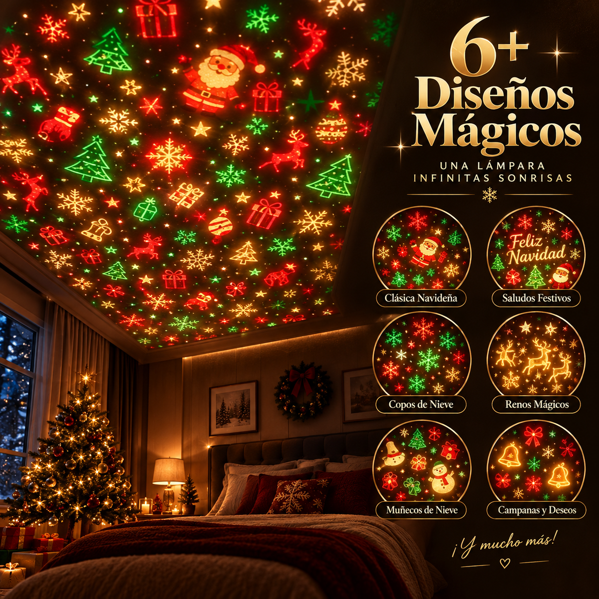 Proyector Árbol de Navidad USB