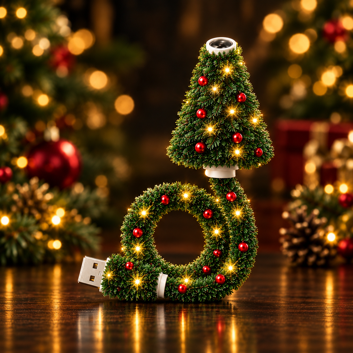 Proyector Árbol de Navidad USB