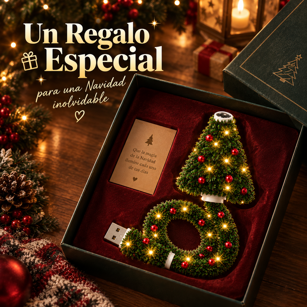 Proyector Árbol de Navidad USB